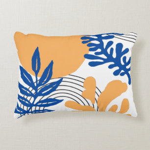 Matisse Blue Yellow Abstrakt Botanical Shapes Dekokissen