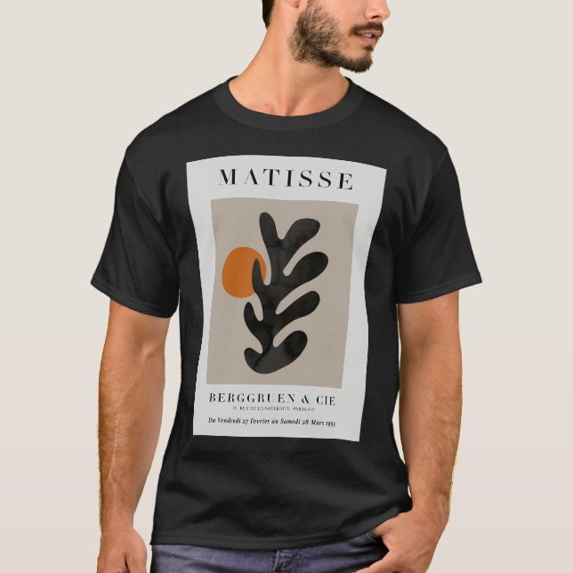 Matisse Cutout Print Orange Neutral Matisse Art T-Shirt (Vorderseite)