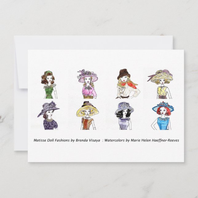 Matisse Doll Fashions - Karte 6, 4.5 x 6.25 (Vorderseite)