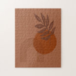 Matisse Inspiriert Wüste Vibes Abstrakt Formen Puzzle<br><div class="desc">Schöne Matisse inspirierte Blumenkunst und abstrakte Formen in Wüstentönen von Terrakotta und Rost.</div>
