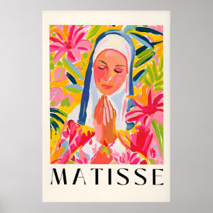 Matisse inspirierter Nonnen-Druck Mid-Century Mode Poster