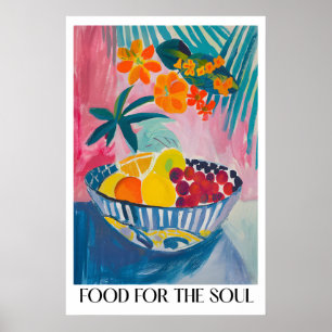Matisse inspirierter Obstschale-Kunstprint Stillle Poster