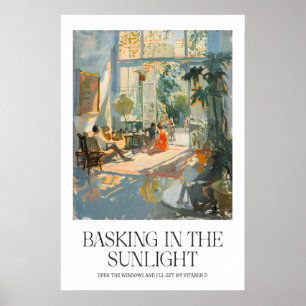 Matisse-Inspirierter Wintergarten-Druck Warme Inne Poster