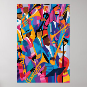 Matisse Jazz Musiker Kunstposter Farbige Musik Poster
