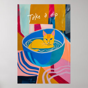 Matisse-Katze-Kunstposter Abstrakte Katzenmalerei Poster