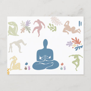 Matisse-Kunst-Meditationselemente Postkarte
