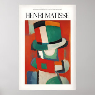 Matisse-Kunstposter - Abstrakte Figur mit Hut Poster