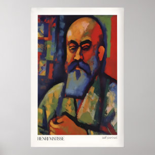 Matisse-Kunstposter - Fauvistisches Selbstporträt Poster