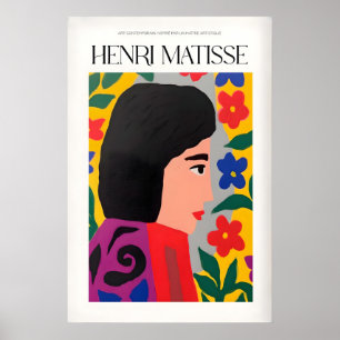 Matisse-Kunstposter - Florale Frau Poster
