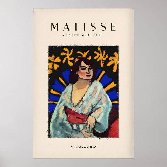 Matisse-Kunstposter - Frau Robe Abstract Stained Poster (Vorne)