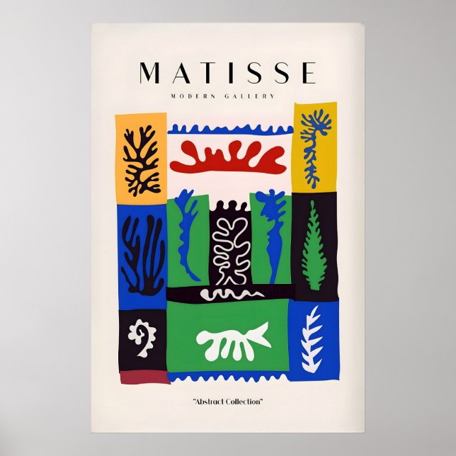 Matisse-Kunstposter - Komplexe abstrakte Botanik Poster (Vorne)