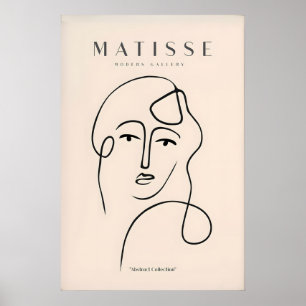 Matisse-Kunstposter - Kontinuierliches Linien-Abst Poster