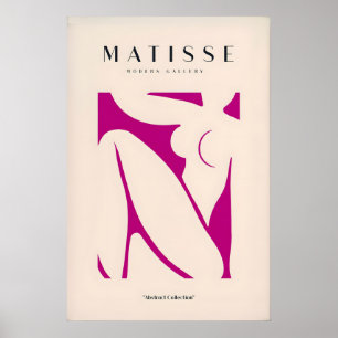 Matisse-Kunstposter - Rosa abstrakte Figurenkunst Poster