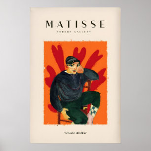 Matisse-Kunstposter - Sitzende Figur in Kappe Post Poster