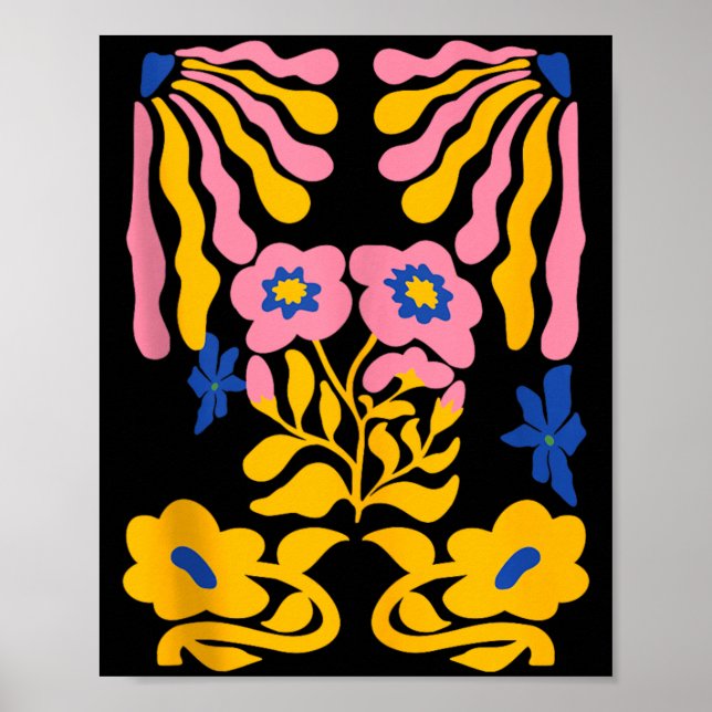 Matisse-Malerei Blumen-Ästhetik Kunst Erdig Poster (Vorne)