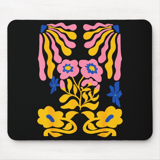Matisse-Malerei Blumen-Ästhetik Kunst erdige Mousepad (Vorne)