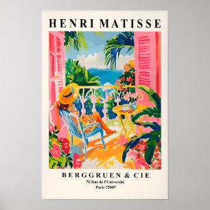 Matisse-Wandkunst, Coastal Cowgirl-Druck, Frau auf Poster