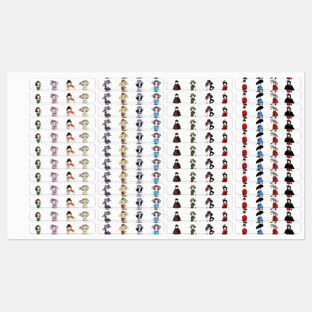 MatisseFashion Wasserfarben - Eisen auf Etikett (Blatt)