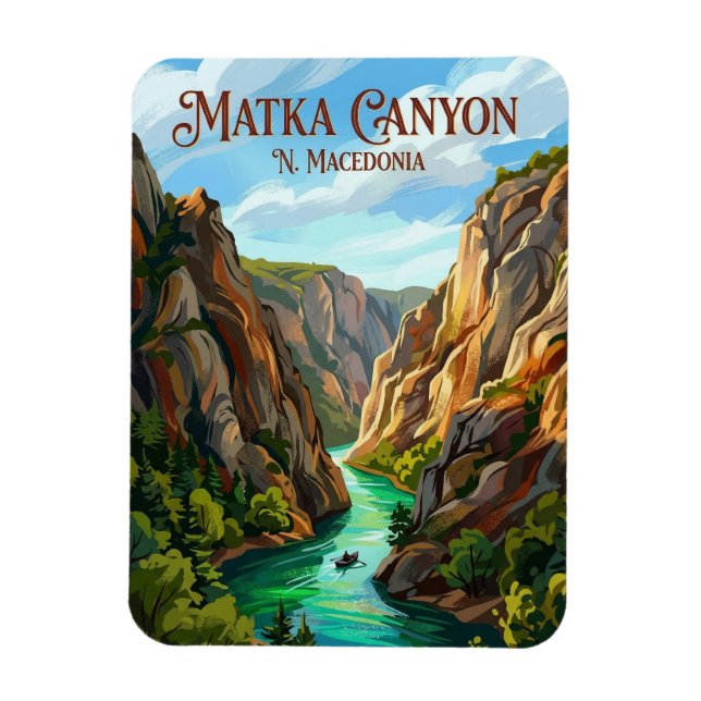 Matka-Canyon Nordmazedonien Magnet (Vertikal)