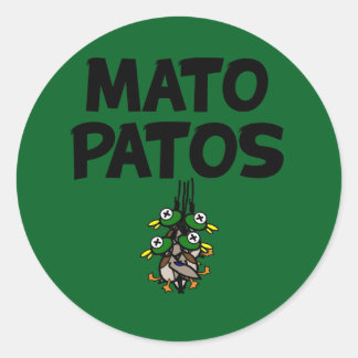 Mato Patos Logo Duck Jagen Round Sticker