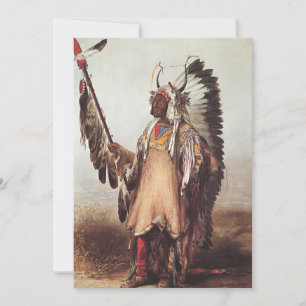 Mato-Tope, ein Hauptportrait von Karl Bodmer