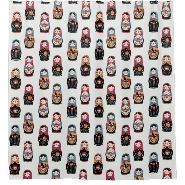 Matreshka-Duschvorhang Duschvorhang (Vorderseite)
