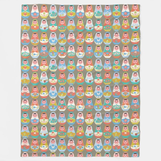 Matreshka Fleece Blanket (Vorderseite)