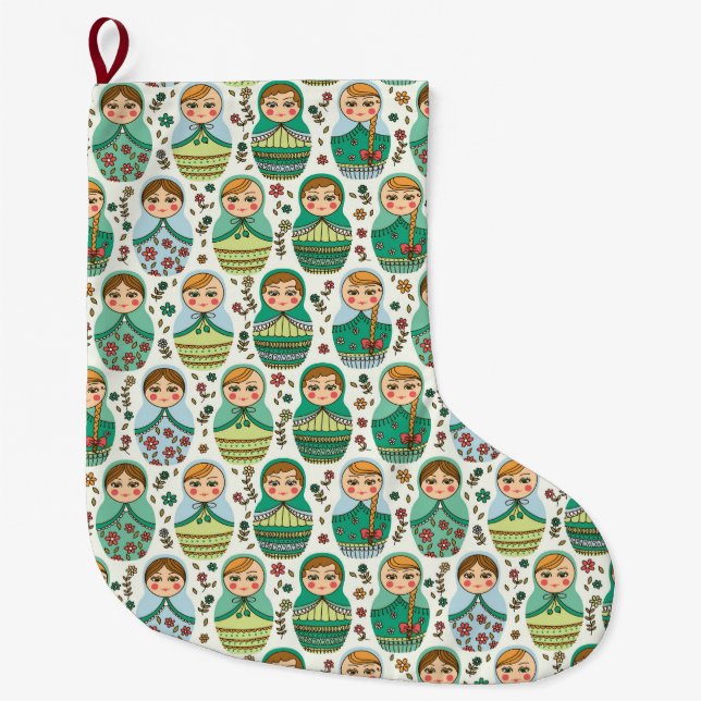 Matreshka Grosser Weihnachtsmann-Strumpf Großer Weihnachtsstrumpf (Vorderseite)