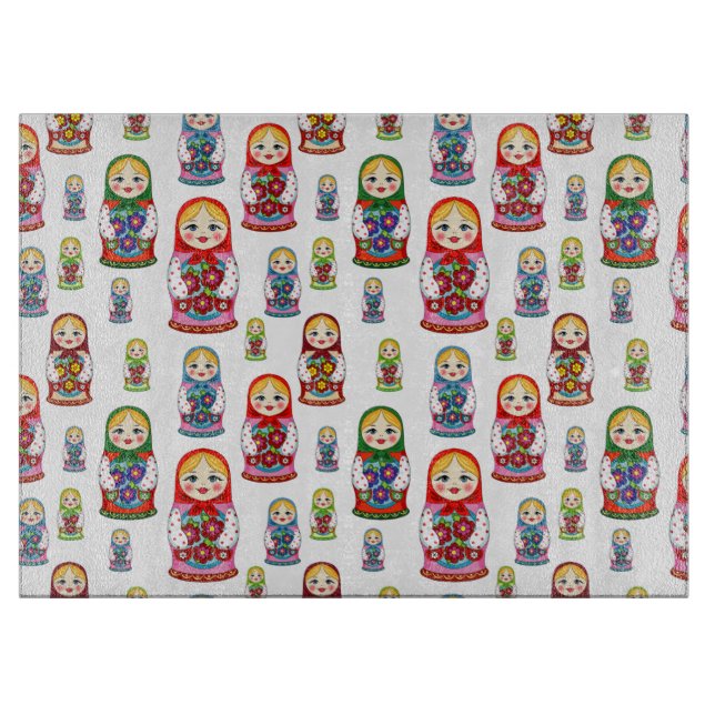 Matreshka Schneidebrett (Vorderseite)