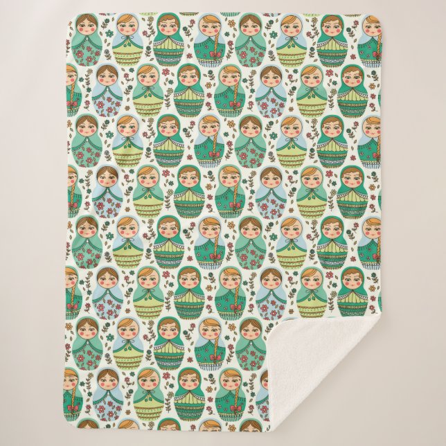 Matreshka Sherpa Blanket Sherpadecke (Vorderseite)