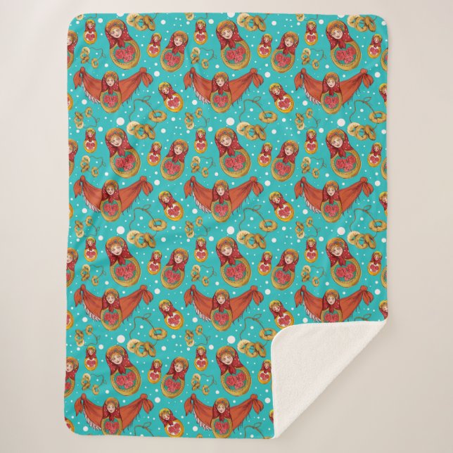 Matreshka Sherpa Blanket Sherpadecke (Vorderseite)