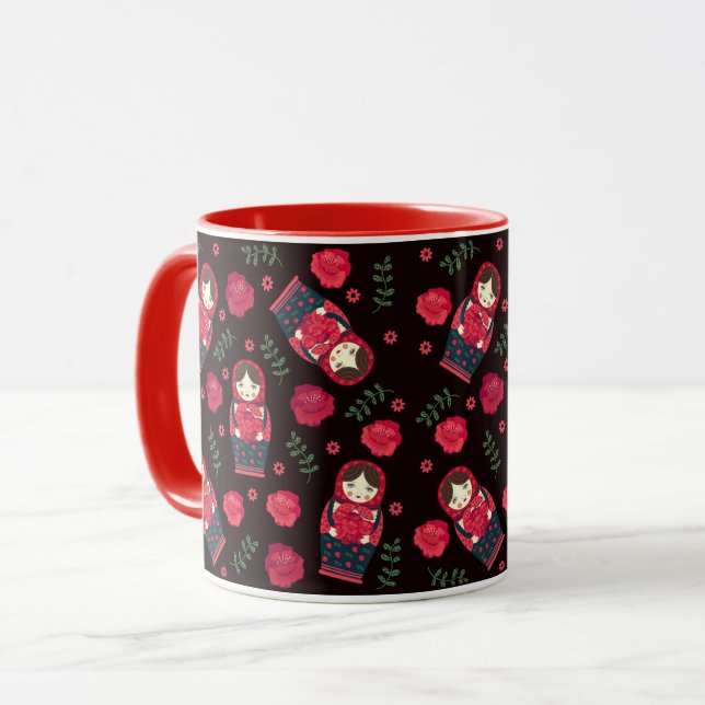 Matreshka Tasse (Vorderseite Links)