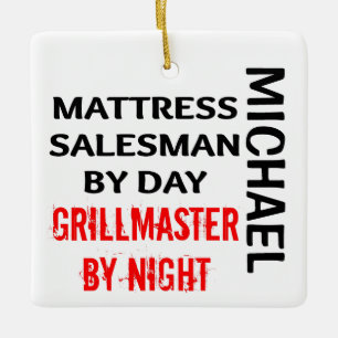 Matress Salesman Grillmaster CUSTOM Keramikornament
