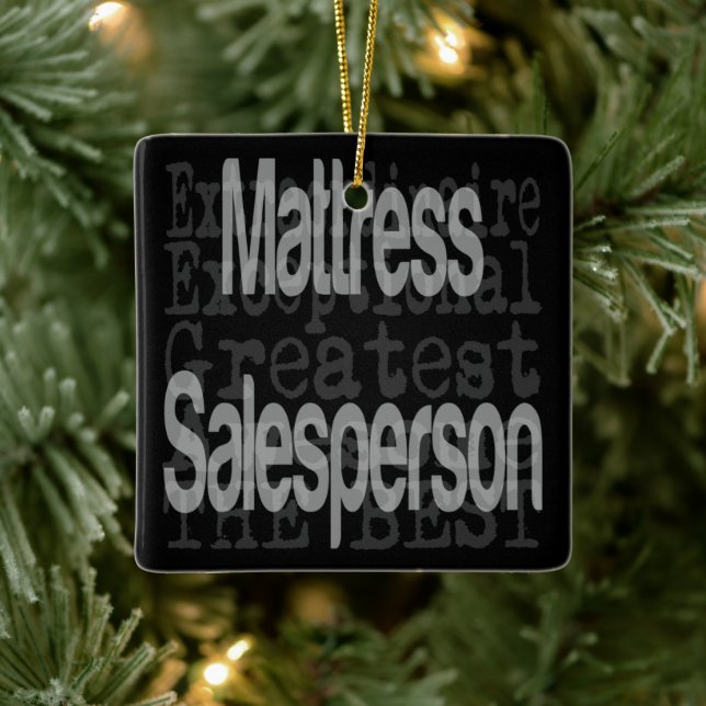 Matress Salesperson Extraordinaire Keramikornament (Baum)