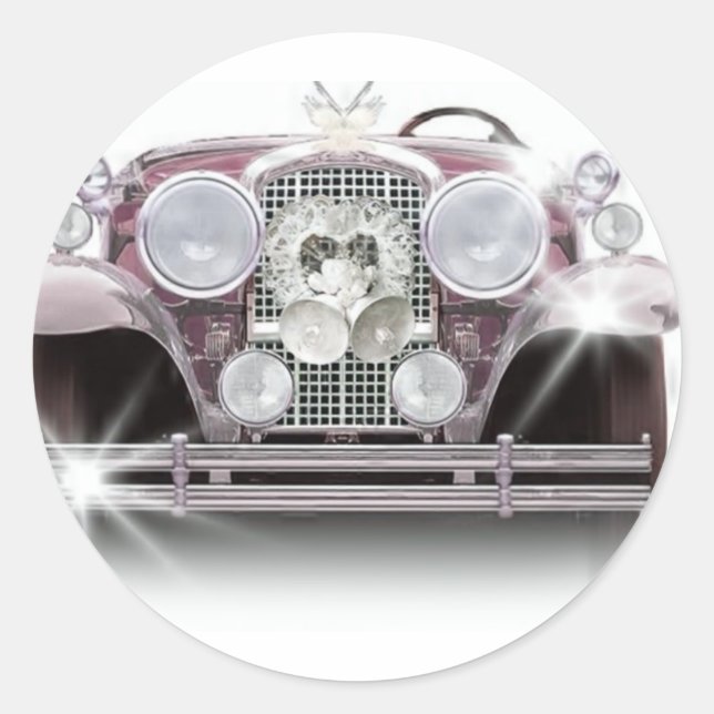 MATRIMONIELLE FAHRZEUG RUNDER AUFKLEBER (Vorderseite)