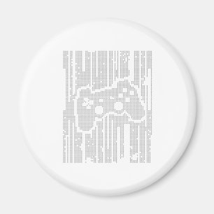 Matrix-Auflage - Prüfergamer-Videospiel-Spiel Magnet