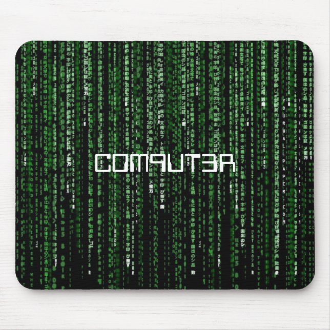 Matrix-Code, C0M9UT3R Mousepad (Vorne)