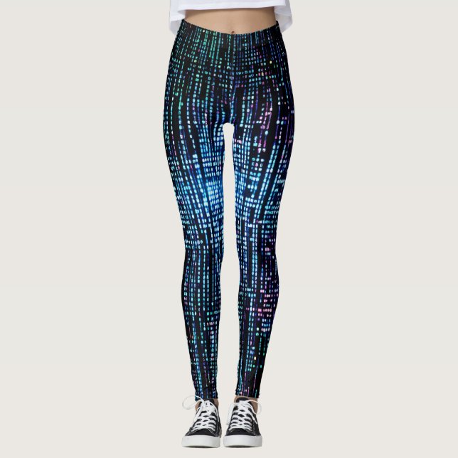 Matrix-Code-Leggings Leggings (Vorderseite)