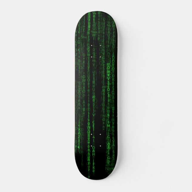 Matrix-Code Skateboard (Vorderseite)