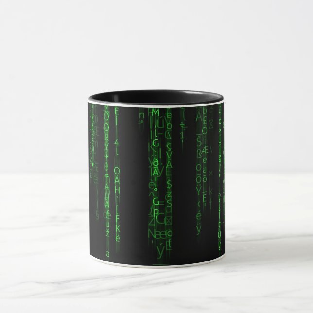 Matrix-Code Tasse (Zentrum)