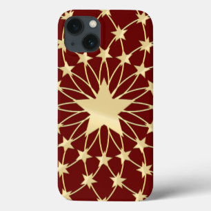 Matrix goldener Sterne, die Kreise ausbreiten Case-Mate iPhone Hülle