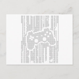 Matrix Pad - Controller Gamer Video Games Gaming Postkarte