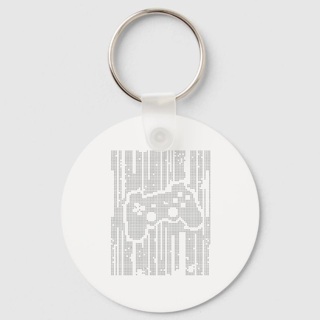 Matrix Pad - Controller Gamer Video Games Gaming Schlüsselanhänger (Vorderseite)