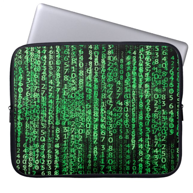 Matrix-Technologie-Daten Laptopschutzhülle (Vorderseite)