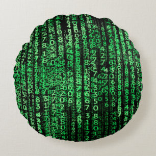 Matrix-Technologie-Daten Rundes Kissen