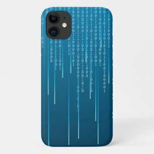 Matrixmuster in Blau Case-Mate iPhone Hülle