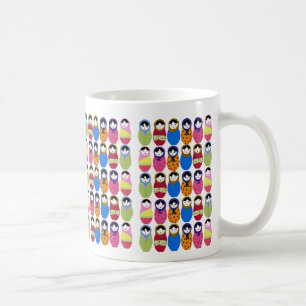Matrjoschka-Puppe Kaffeetasse