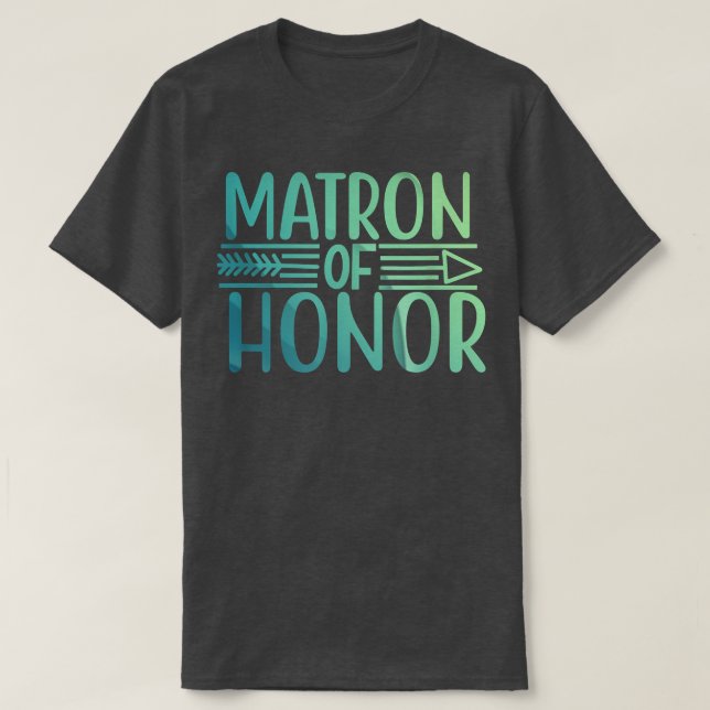 Matron der Ehrenbride Squad T-Shirts Hochzeitsgesc (Design vorne)