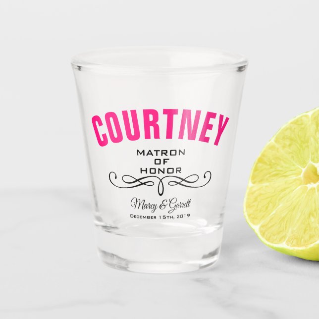 MATRON OF EONOR WEDDERPARTY SHOT GLASS SCHNAPSGLAS (Vorderseite)