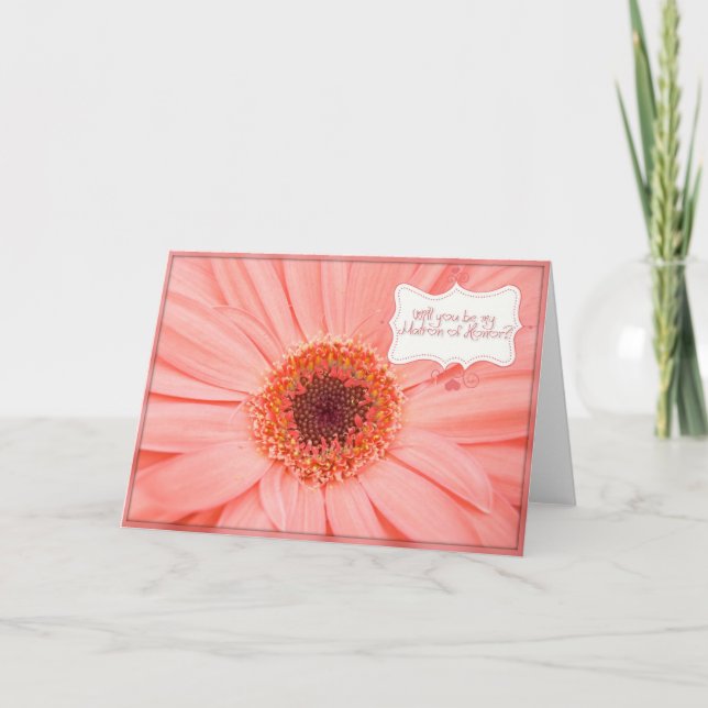 Matron of Honor Request Einladung (Vorderseite)